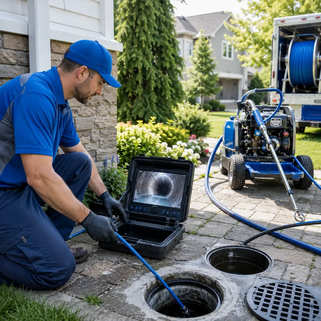 Outdoor drain cleaning professionals serving Madill, OK